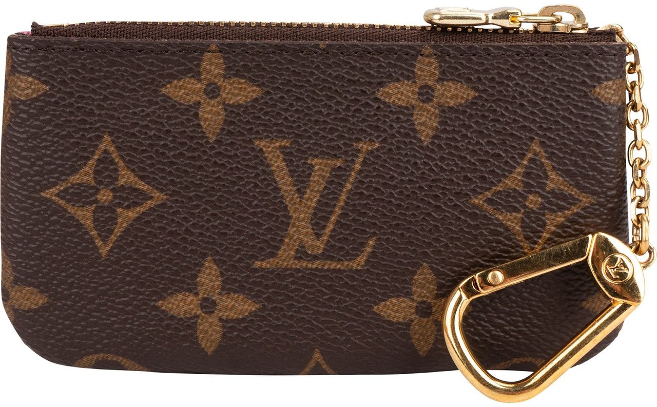 Louis Vuitton Monogram Limited Illustre Vivienne Holiday Paris Vendome Pochette Cles Key Pouch Bruin