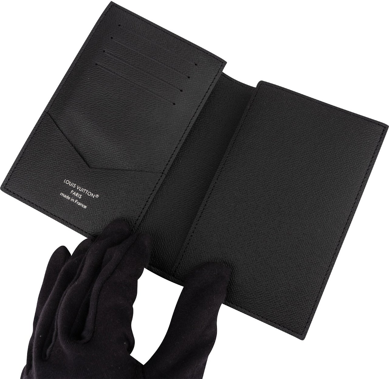 Louis Vuitton Monogram Damier Graphite Canvas Card Holder Passport Cover Zwart