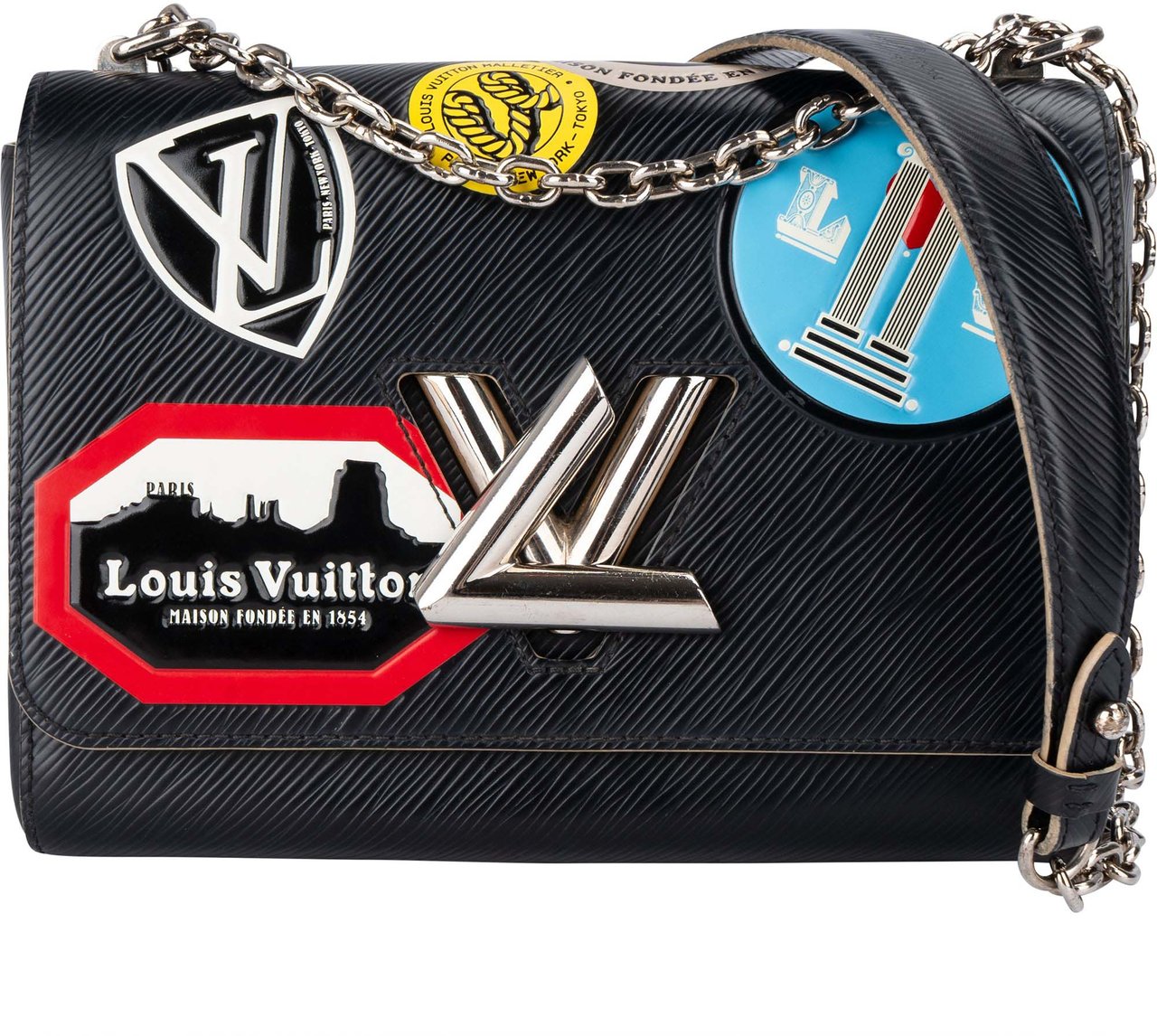 Louis Vuitton Louis Vuitton Noir Epi Leather Limited World Tour Twist Crossbody Bag Divers