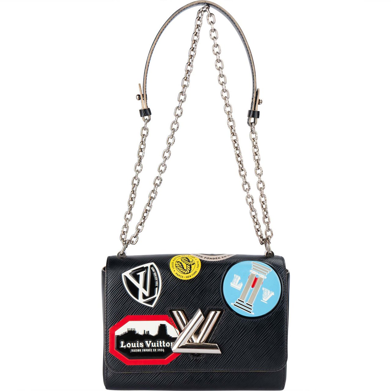 Louis Vuitton Louis Vuitton Noir Epi Leather Limited World Tour Twist Crossbody Bag Divers