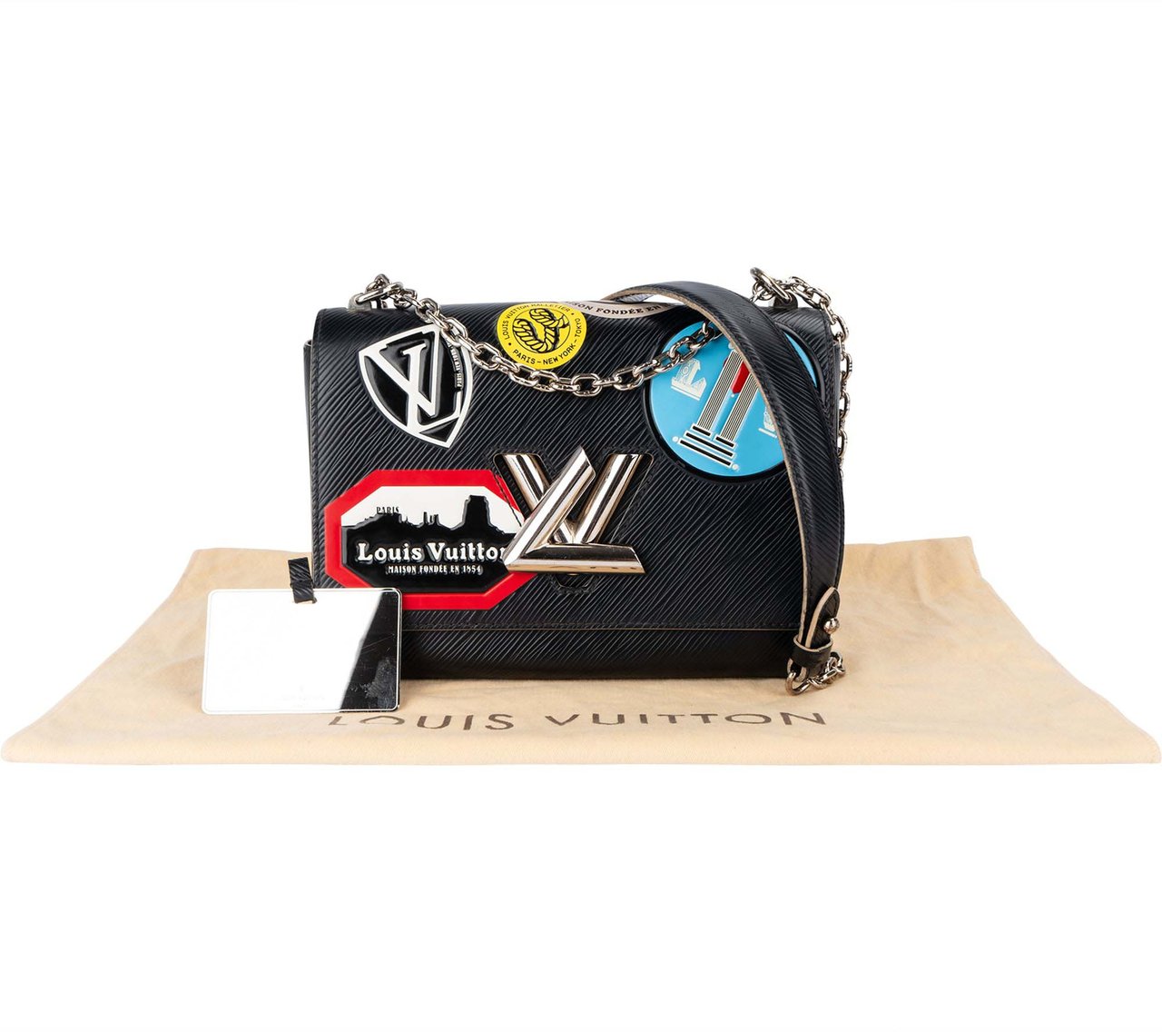 Louis Vuitton Louis Vuitton Noir Epi Leather Limited World Tour Twist Crossbody Bag Divers