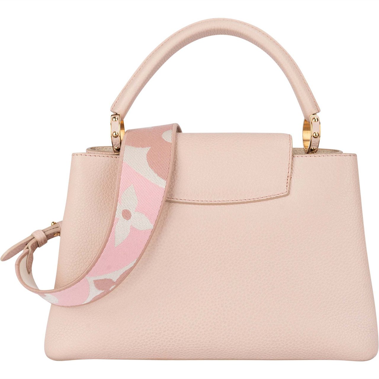 Louis Vuitton Louis Vuitton Pink Calfskin Capucines MM Coquille Handbag Roze