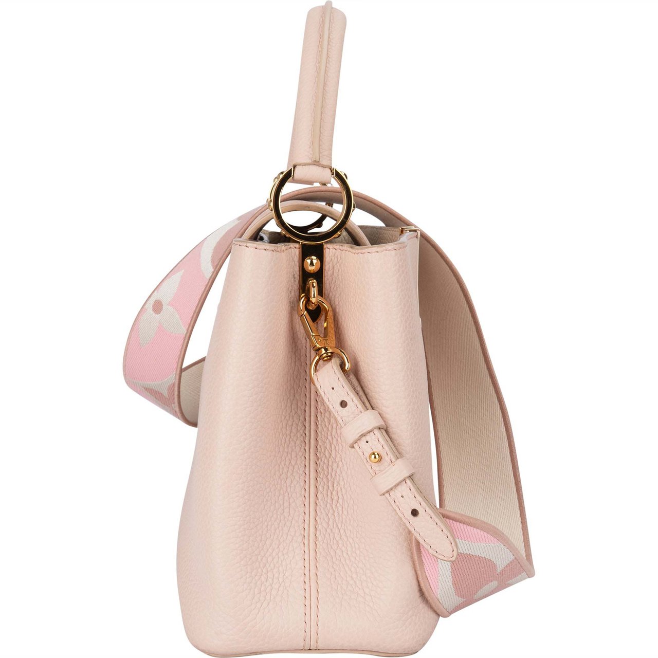 Louis Vuitton Louis Vuitton Pink Calfskin Capucines MM Coquille Handbag Roze