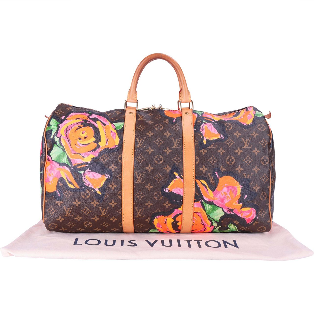 Louis Vuitton Louis Vuitton Limited Roses By Stephen Sprouse Keepall 50 Divers