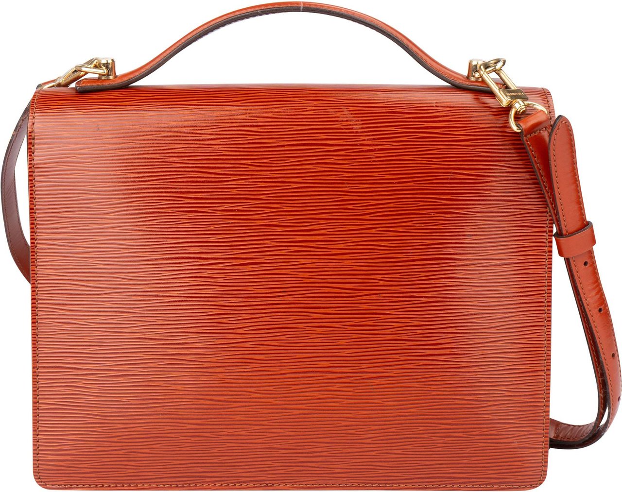 Louis Vuitton Louis Vuitton Cognac Epi Leather Monceau Handbag Divers