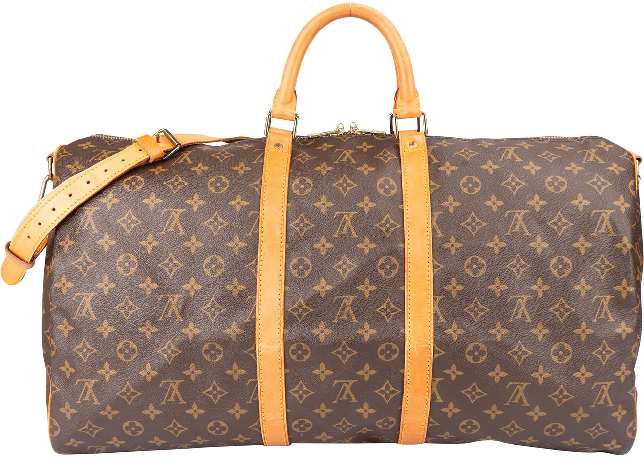 Louis Vuitton Louis Vuitton Canvas Monogram Keepall 55 Bandouliere Bruin