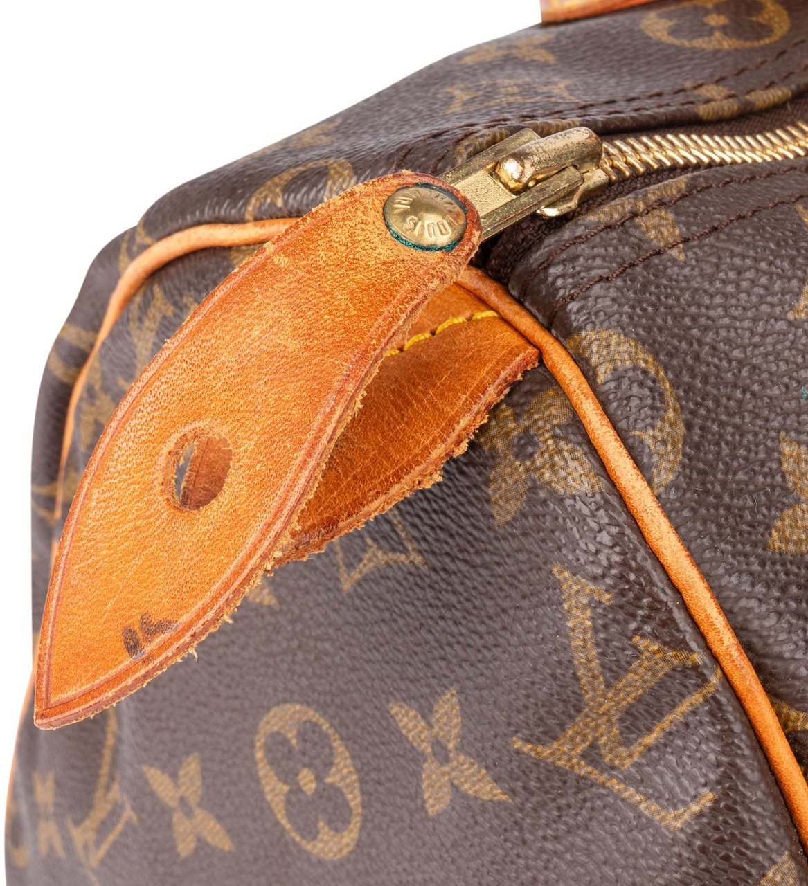 Louis Vuitton Louis Vuitton Canvas Monogram Speedy 30 Handbag Bruin