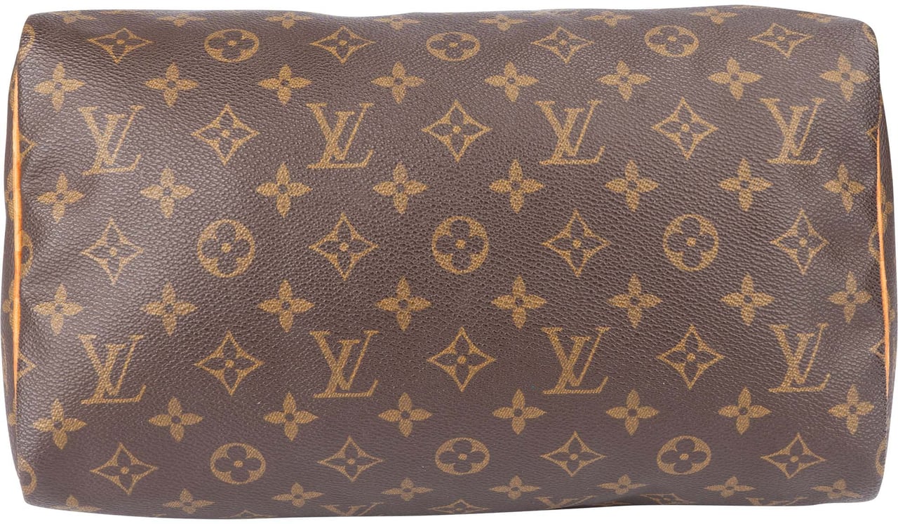 Louis Vuitton Louis Vuitton Canvas Monogram Speedy 30 Handbag Bruin