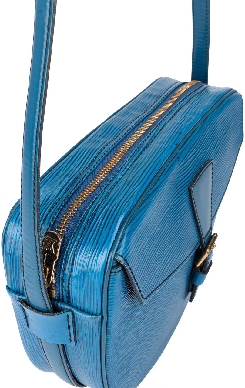 Louis Vuitton Louis Vuitton Bleu Epi Leather Jeune Fille MM Crossbody Bag Divers