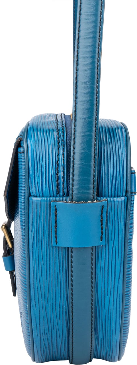 Louis Vuitton Louis Vuitton Bleu Epi Leather Jeune Fille MM Crossbody Bag Divers