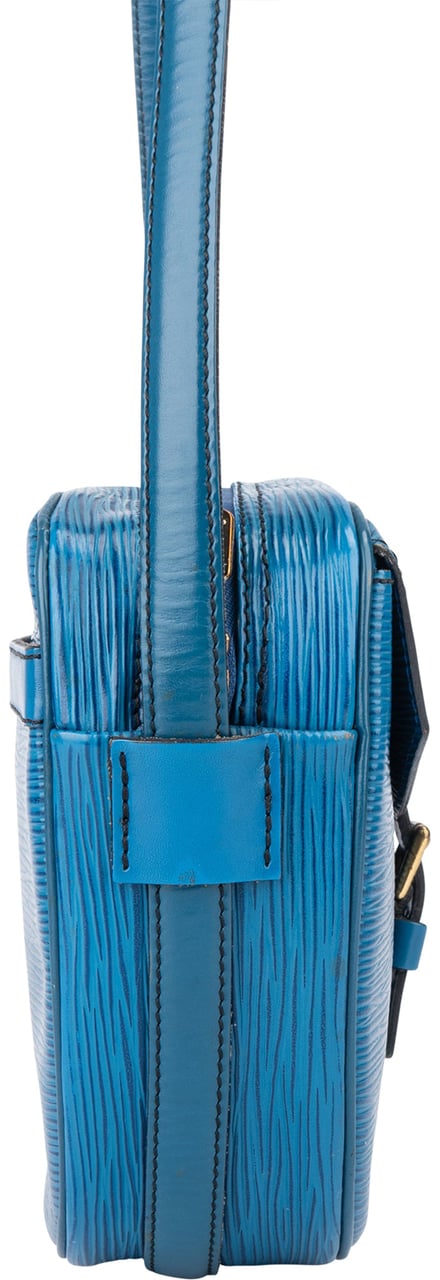 Louis Vuitton Louis Vuitton Bleu Epi Leather Jeune Fille MM Crossbody Bag Divers
