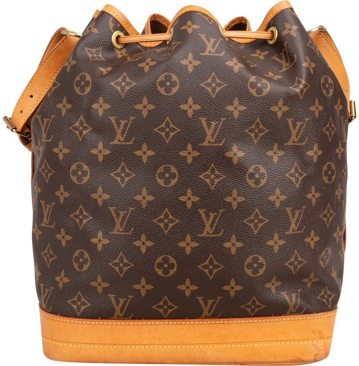 Louis Vuitton Monogram Canvas Sac Noé Grande Shoulder Bag Bruin