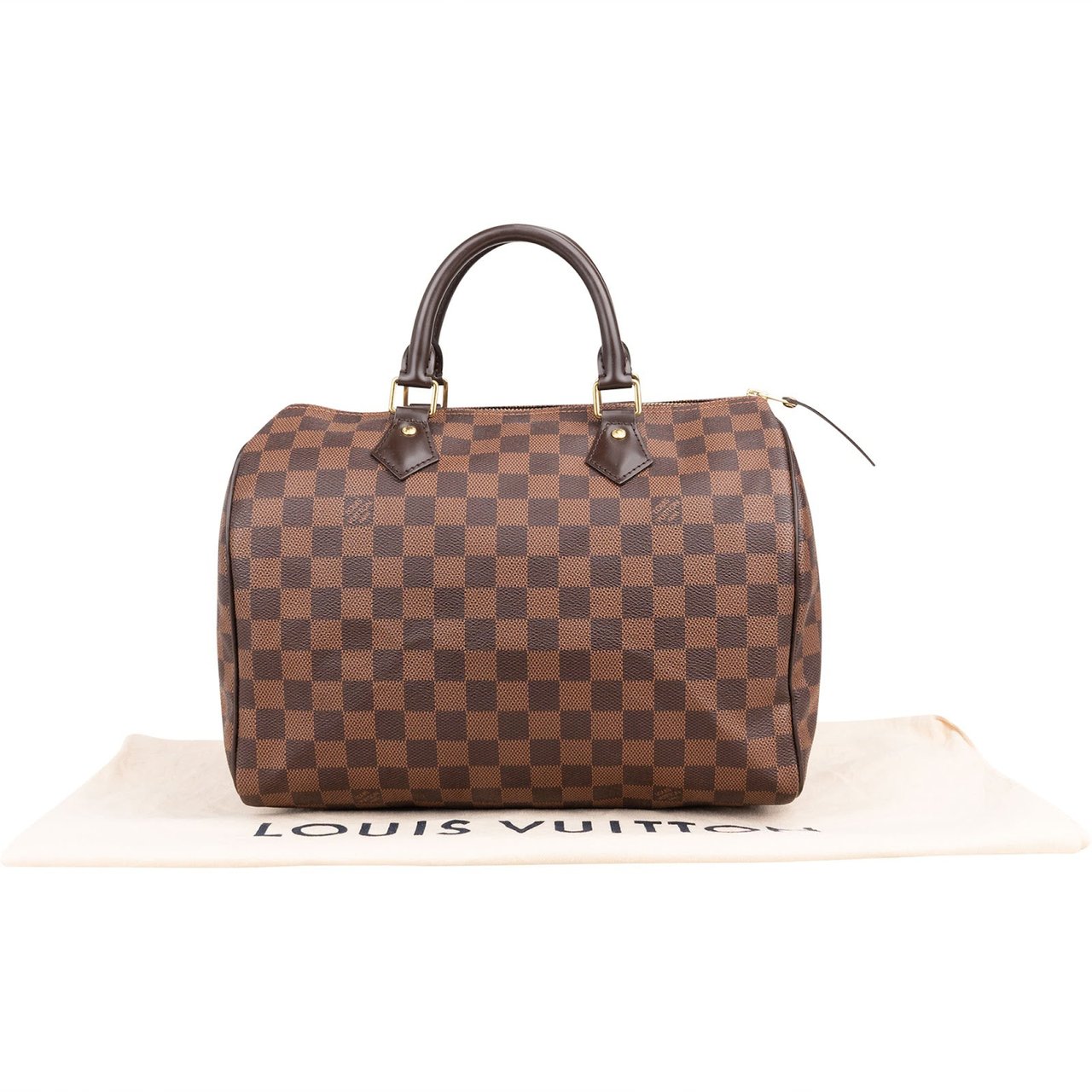 Louis Vuitton Monogram Damier Ebene NM Speedy 30 Handbag Bruin