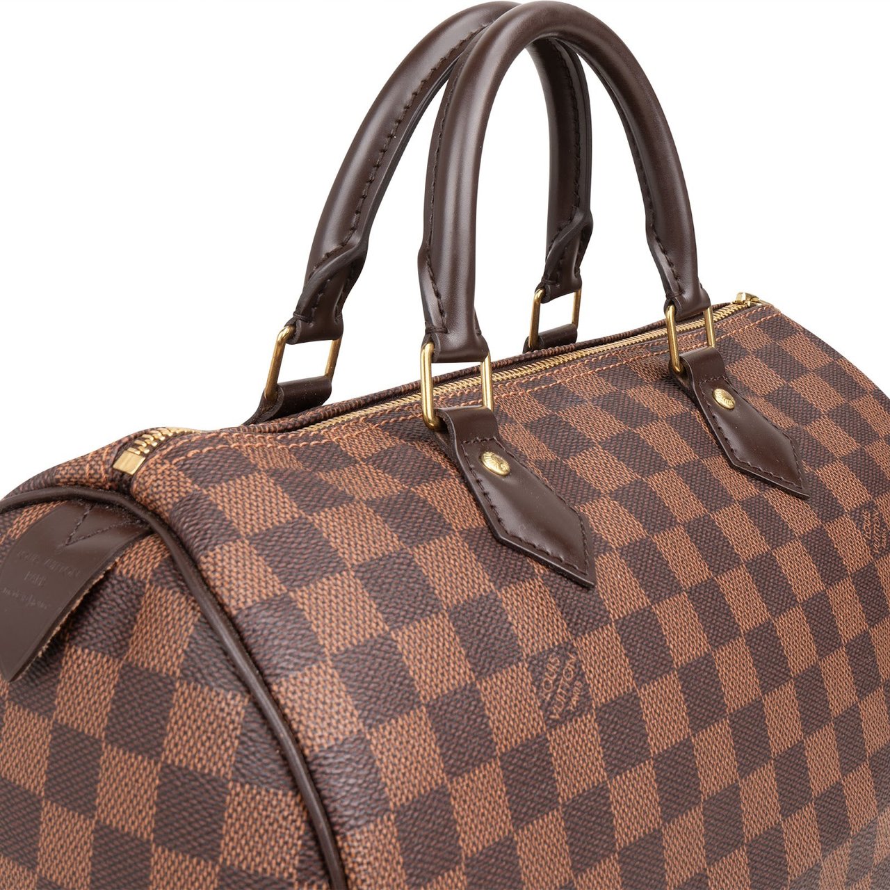 Louis Vuitton Monogram Damier Ebene NM Speedy 30 Handbag Bruin