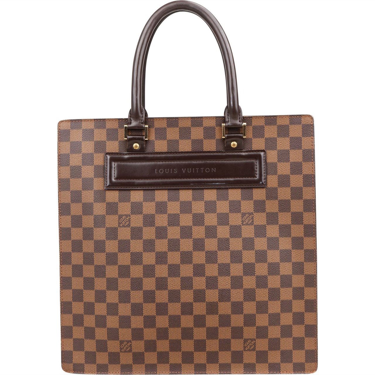 Louis Vuitton Monogram Damier Ebene Sac Plat Venice Handbag Bruin