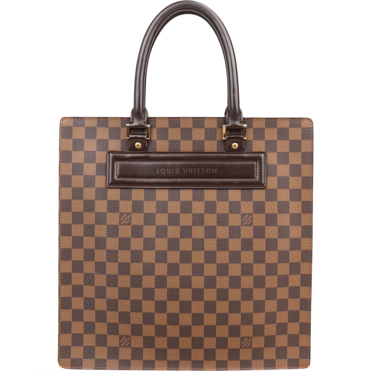 Louis Vuitton Monogram Damier Ebene Sac Plat Venice Handbag Bruin