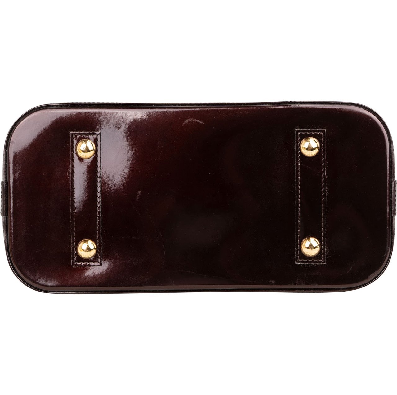 Louis Vuitton Monogram Vernis Amarante Alma PM Handbag Bruin