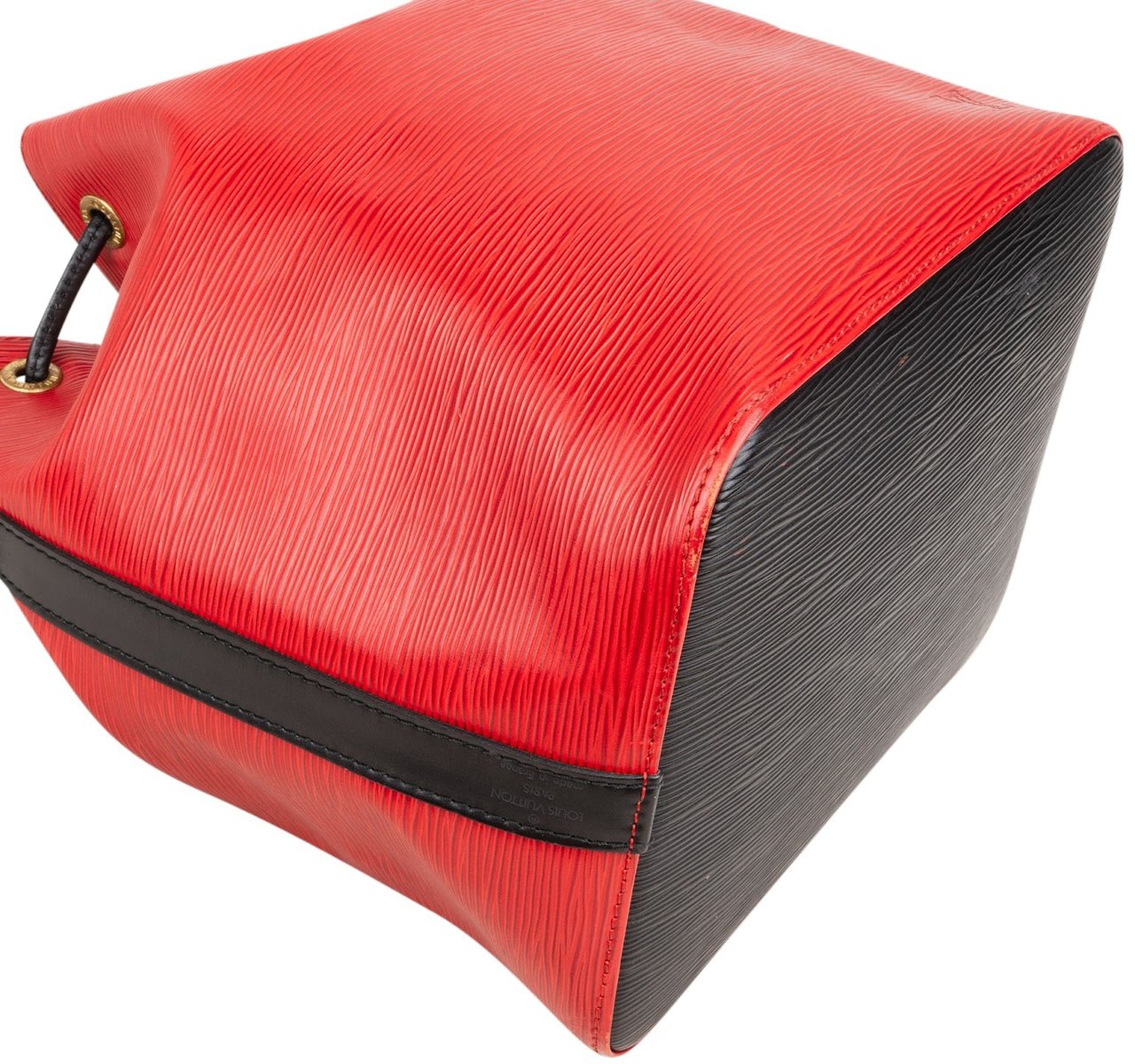 Louis Vuitton Bicolor Epi Leather Sac Noé Petit Shoulder Bag Rood