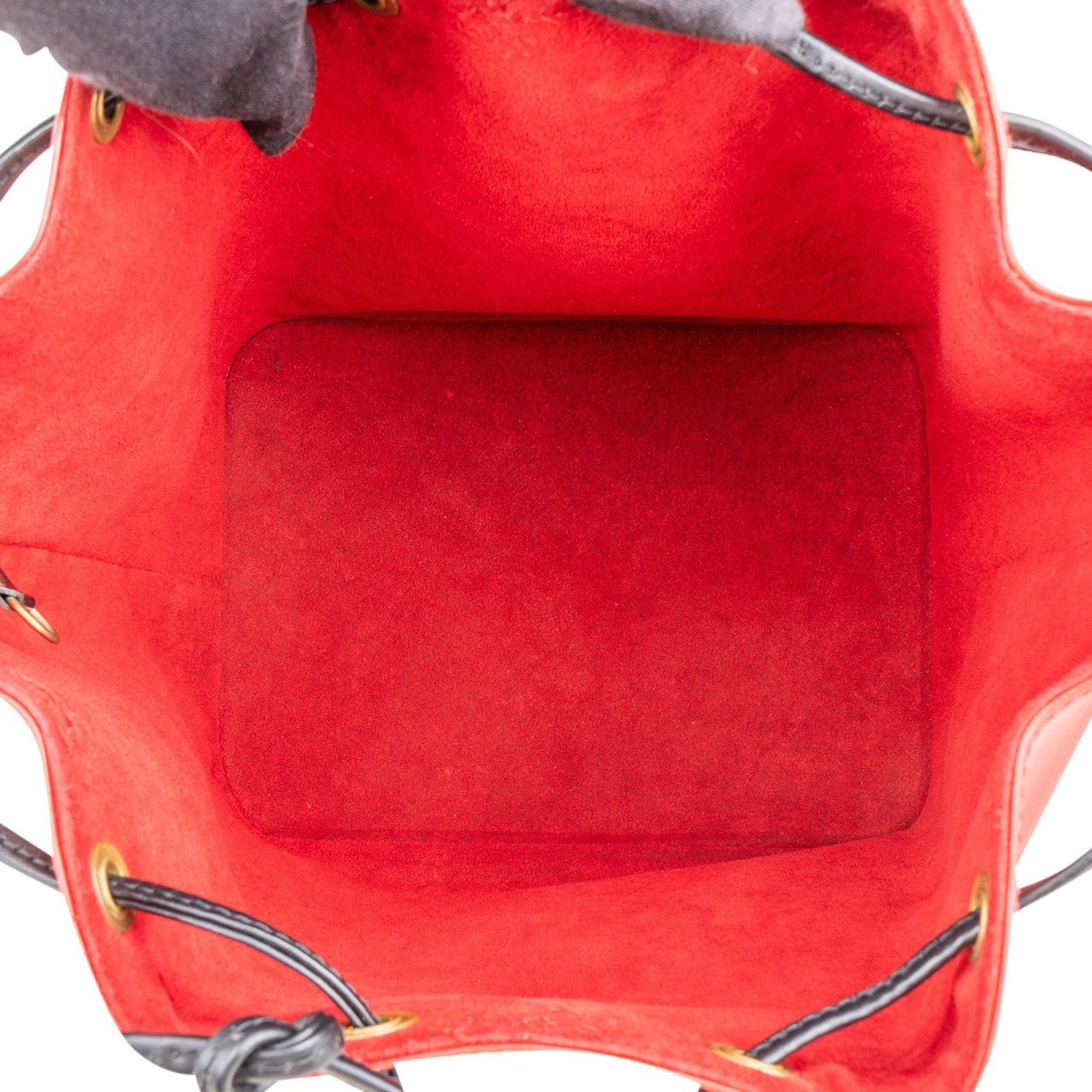 Louis Vuitton Bicolor Epi Leather Sac Noé Petit Shoulder Bag Rood