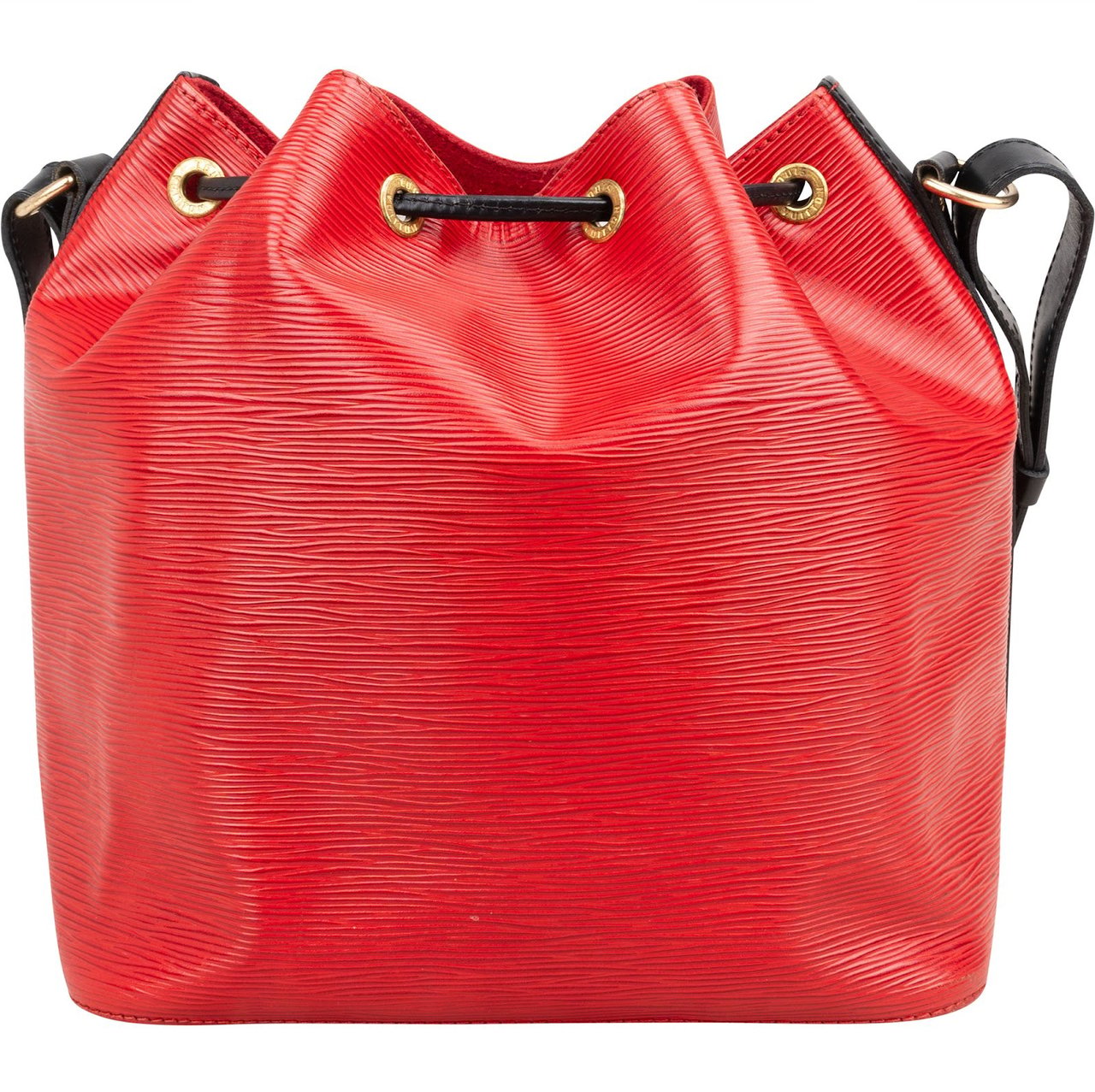 Louis Vuitton Bicolor Epi Leather Sac Noé Petit Shoulder Bag Rood