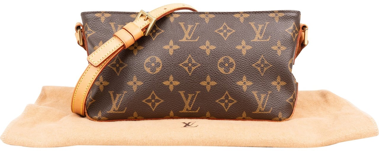Louis Vuitton Monogram Canvas Trotteur Crossbody Bag Bruin