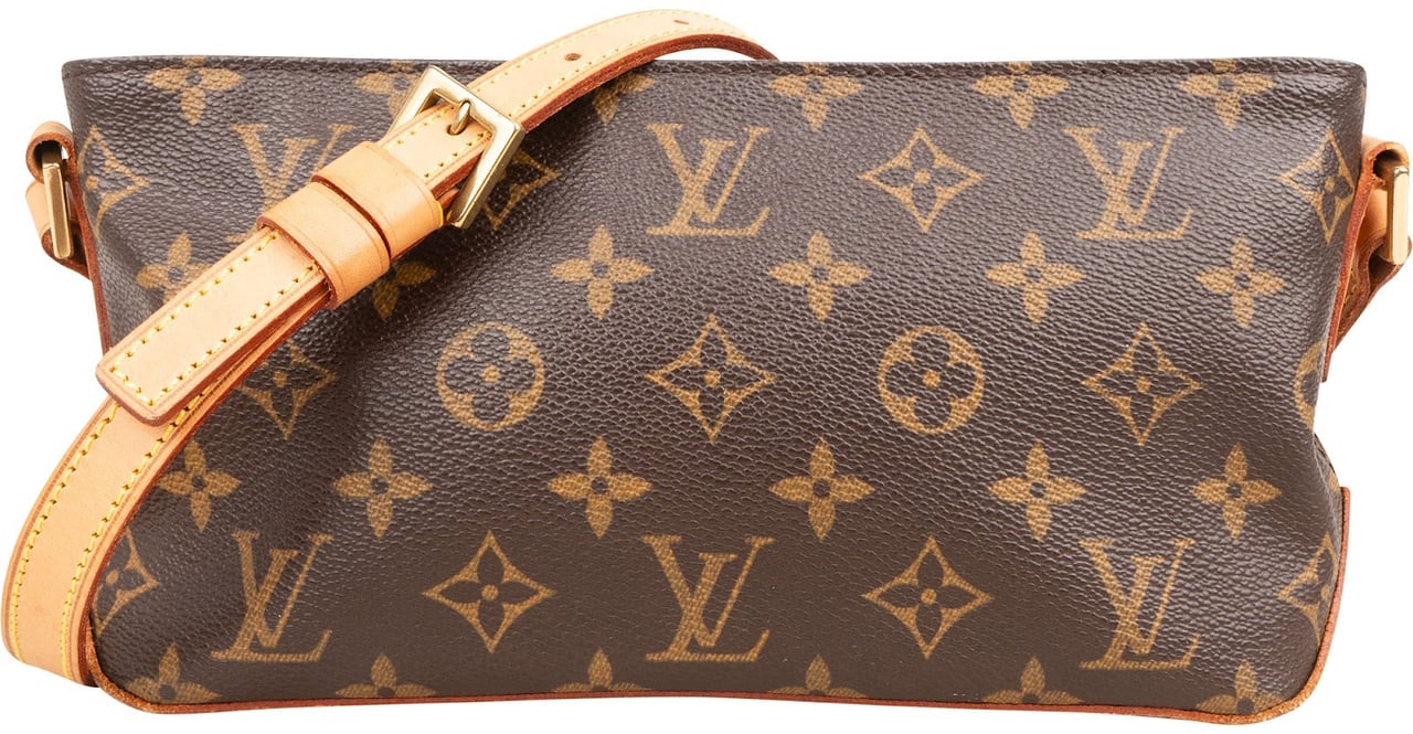 Louis Vuitton Monogram Canvas Trotteur Crossbody Bag Bruin