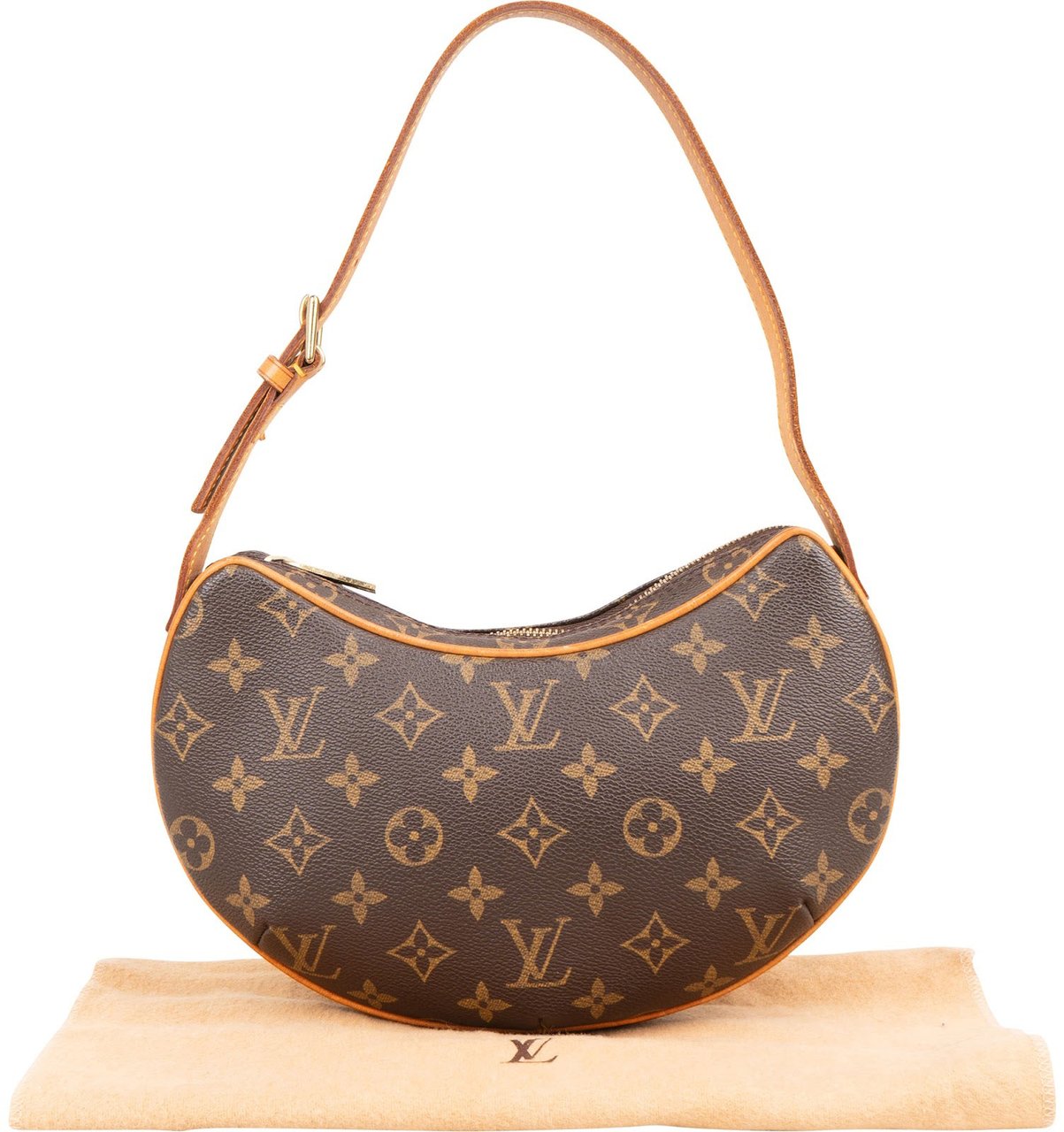 Louis Vuitton Monogram Canvas Croissant PM Shoulder Bag Bruin