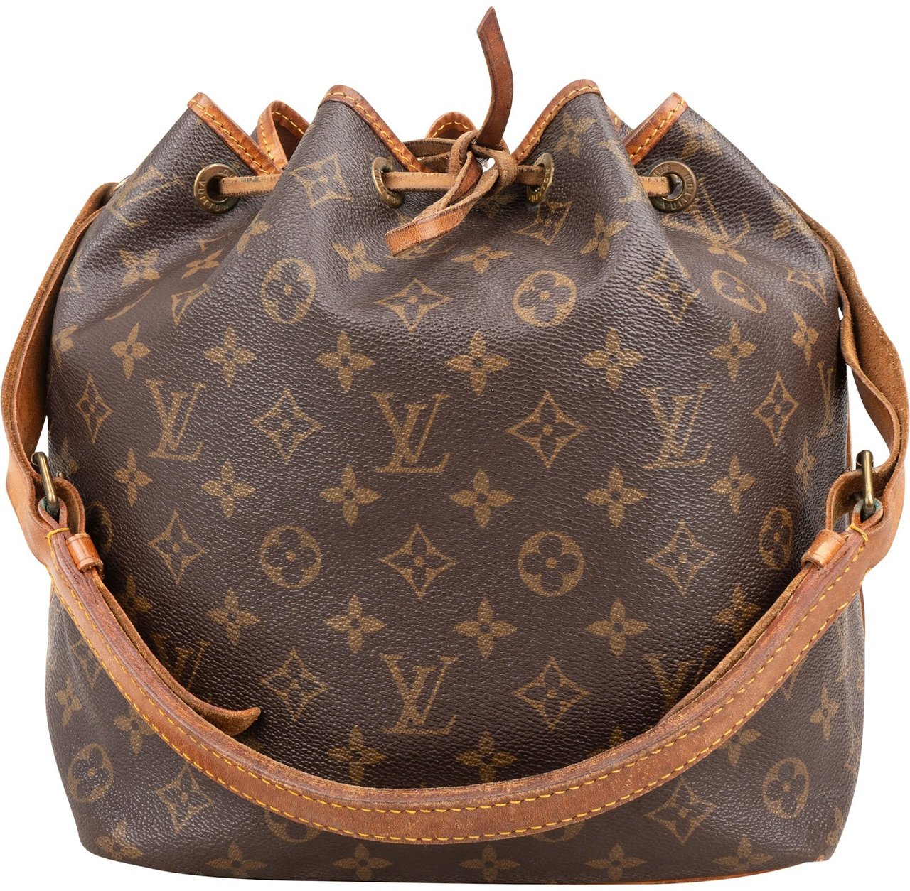Louis Vuitton Monogram Canvas Sac Noé Petit Shoulder Bag Bruin