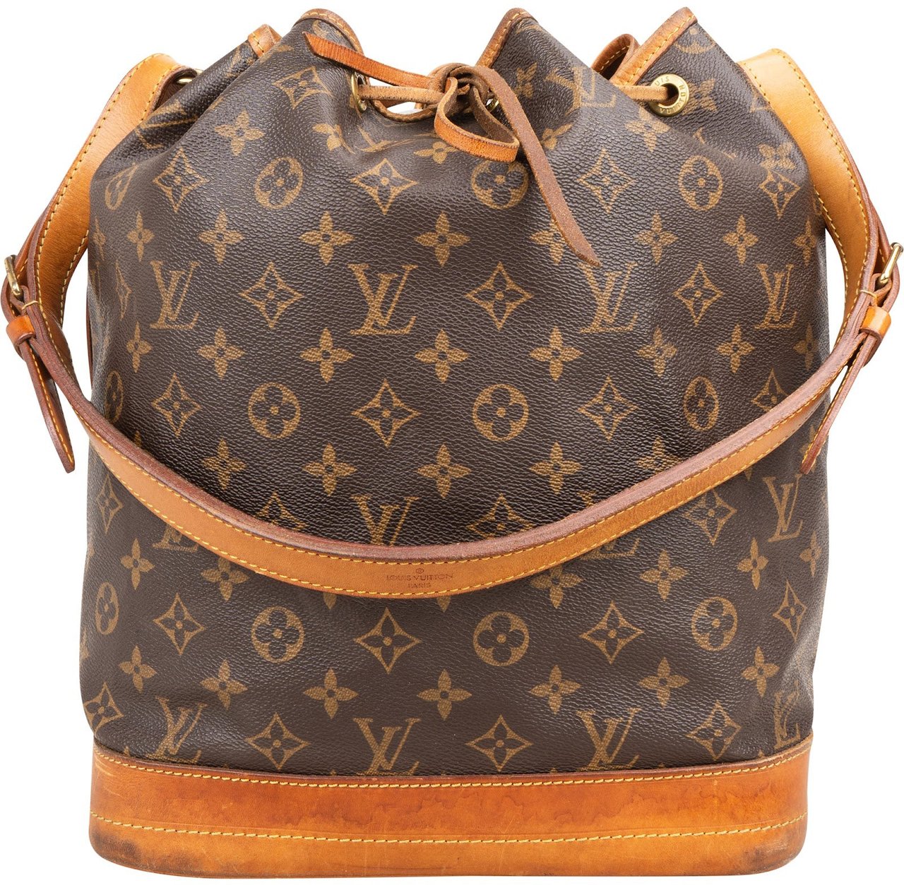 Louis Vuitton Monogram Canvas Sac Noé Grande Shoulder Bag Bruin