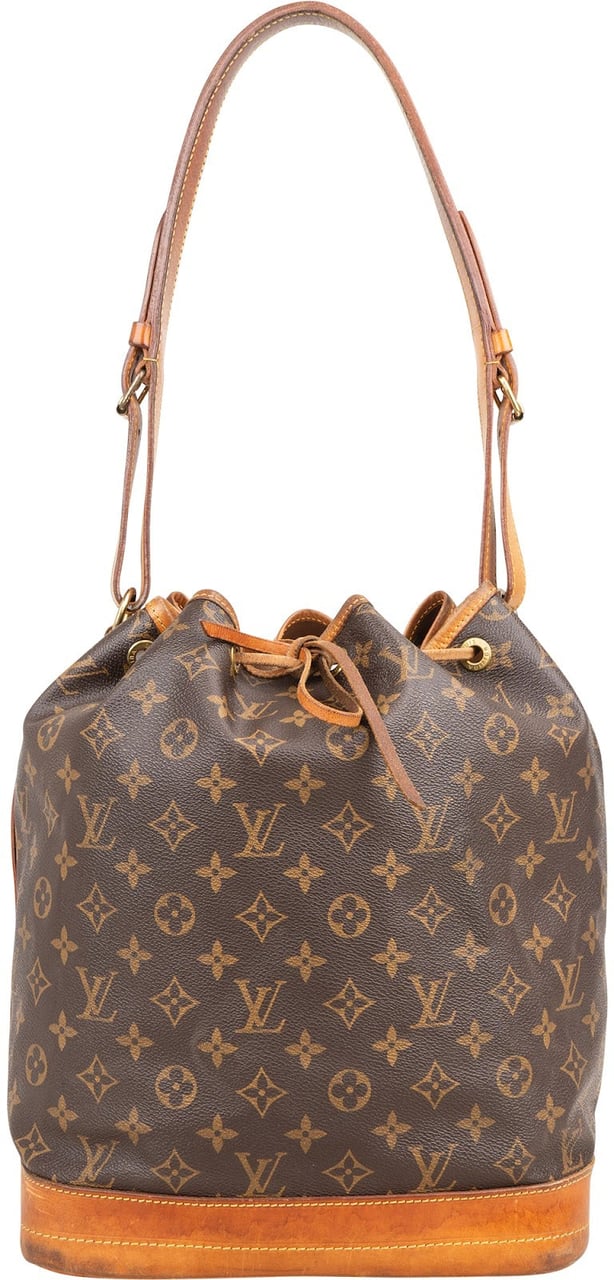 Louis Vuitton Monogram Canvas Sac Noé Grande Shoulder Bag Bruin