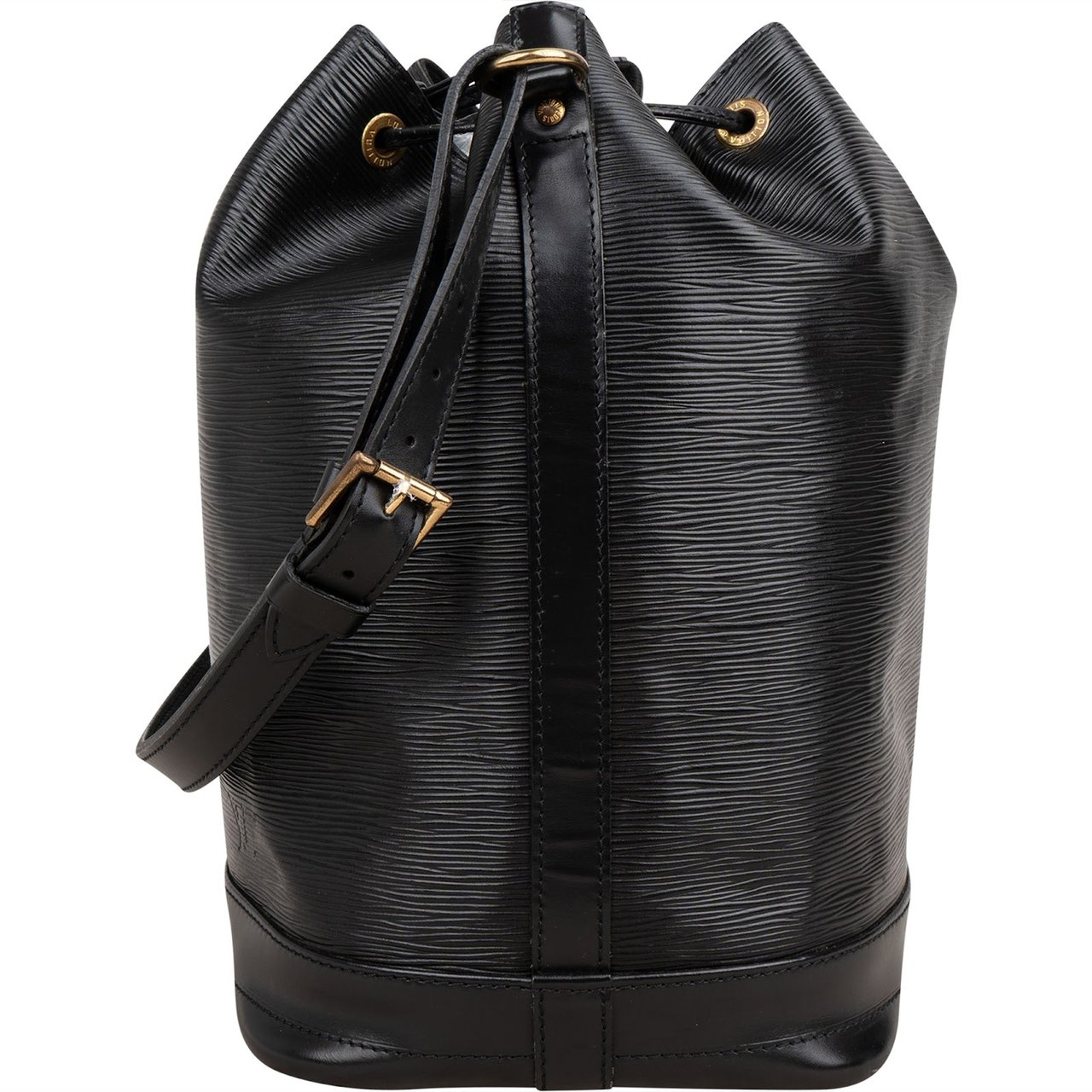 Louis Vuitton Noir Epi Leather Sac Noé Grande Shoulder Bag Zwart