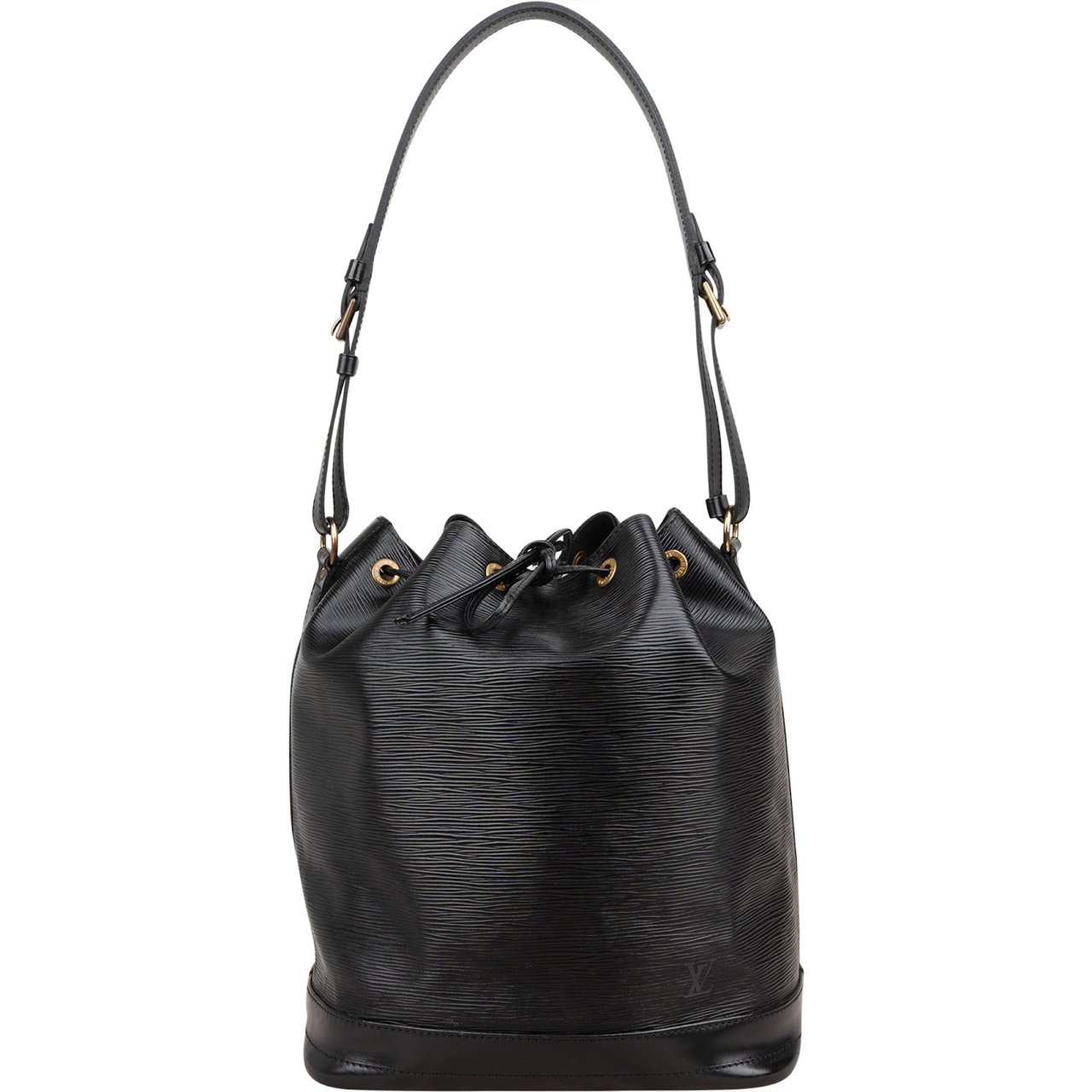 Louis Vuitton Noir Epi Leather Sac Noé Grande Shoulder Bag Zwart