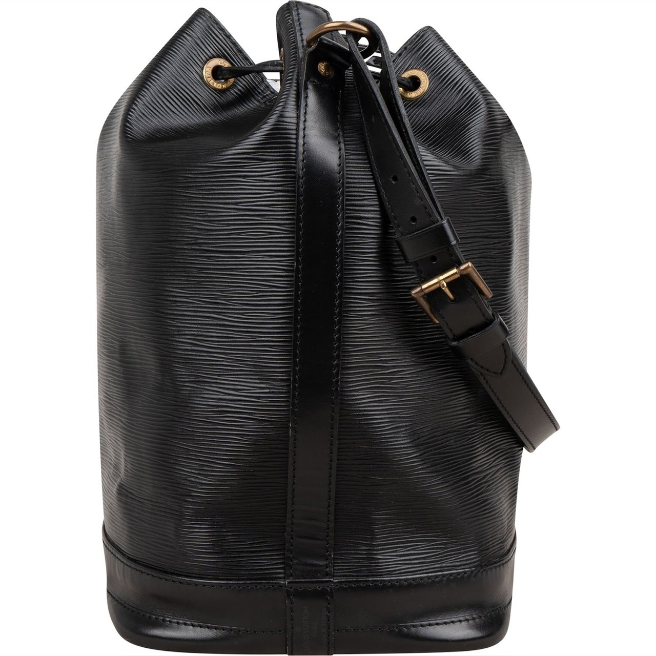 Louis Vuitton Noir Epi Leather Sac Noé Grande Shoulder Bag Zwart