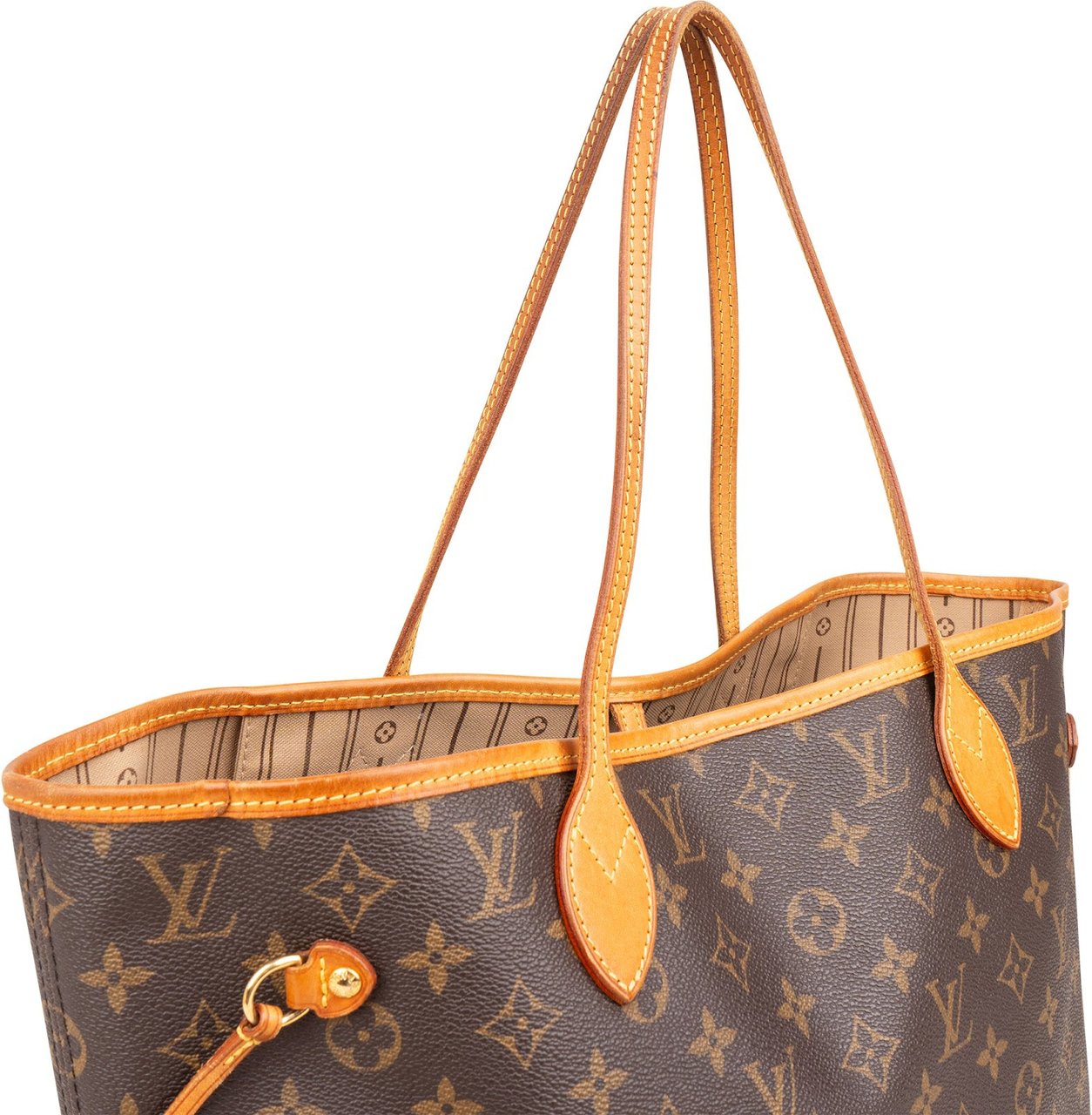 Louis Vuitton Monogram Canvas Neverfull MM Shoulder Bag Bruin
