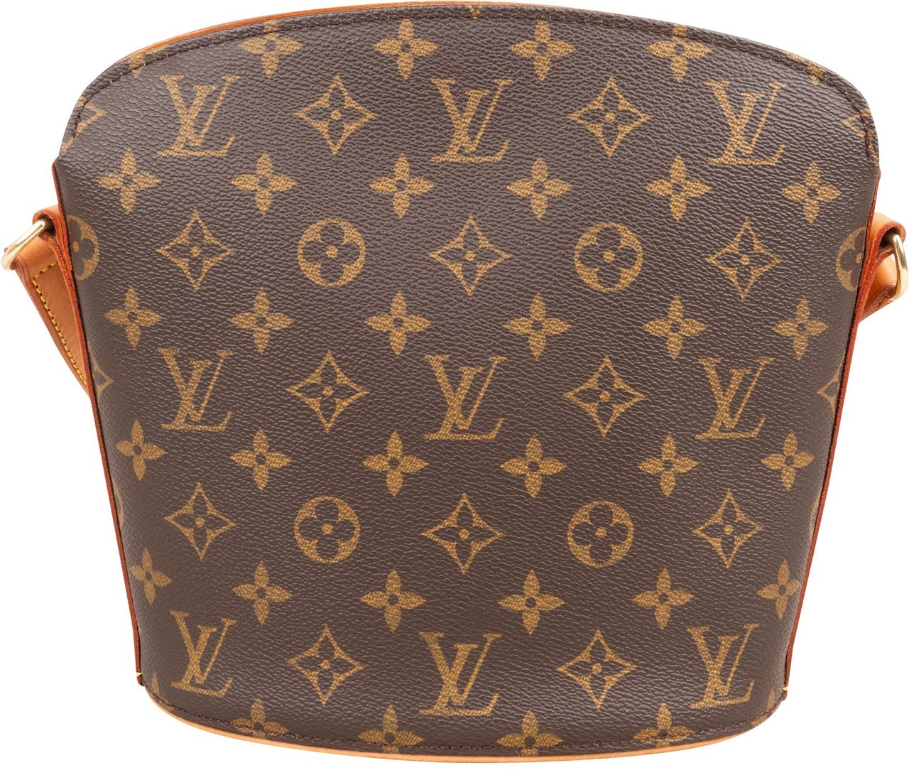 Louis Vuitton Monogram Canvas Drouot Crossbody Bag Bruin