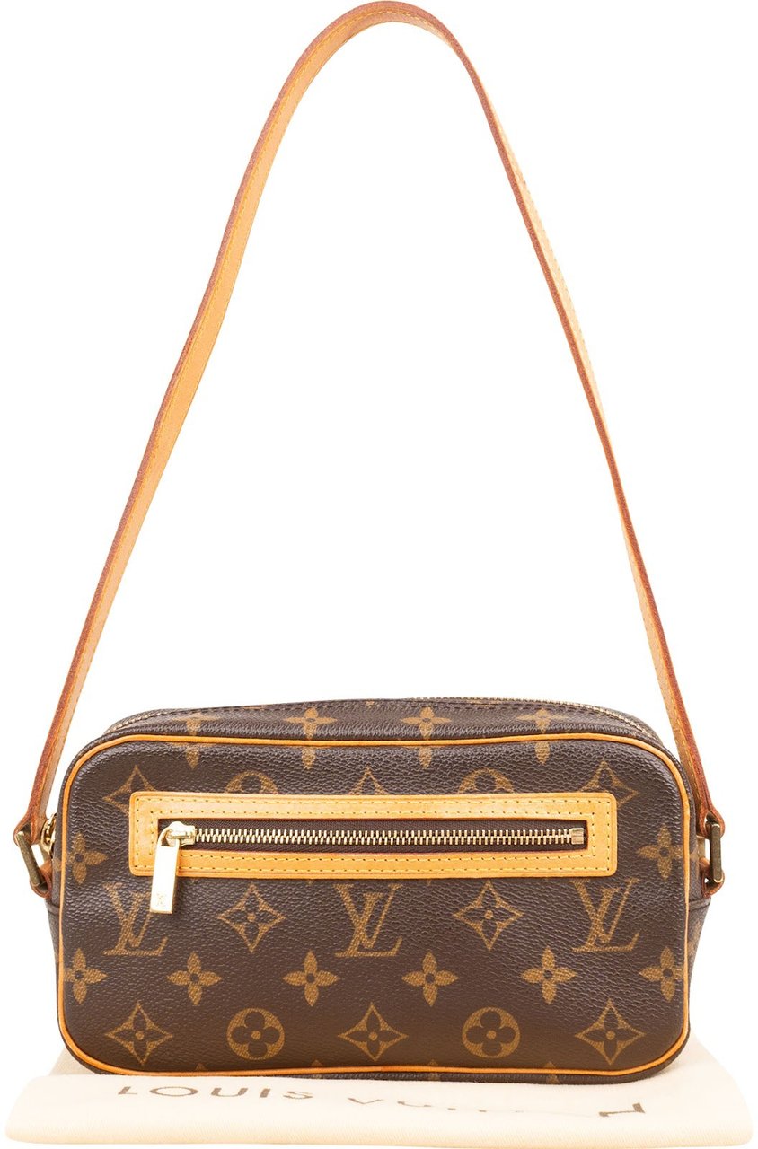 Louis Vuitton Monogram Canvas Pochette Cite Shoulder Bag Bruin