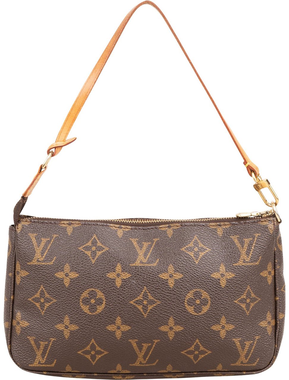 Louis Vuitton Monogram Canvas Pochette Accessoires Handbag Bruin