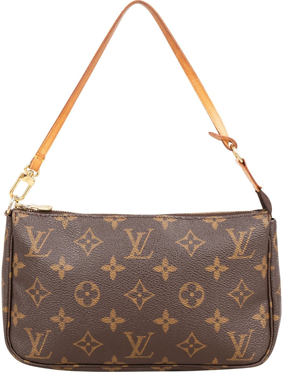 Louis Vuitton Monogram Canvas Pochette Accessoires Handbag Bruin