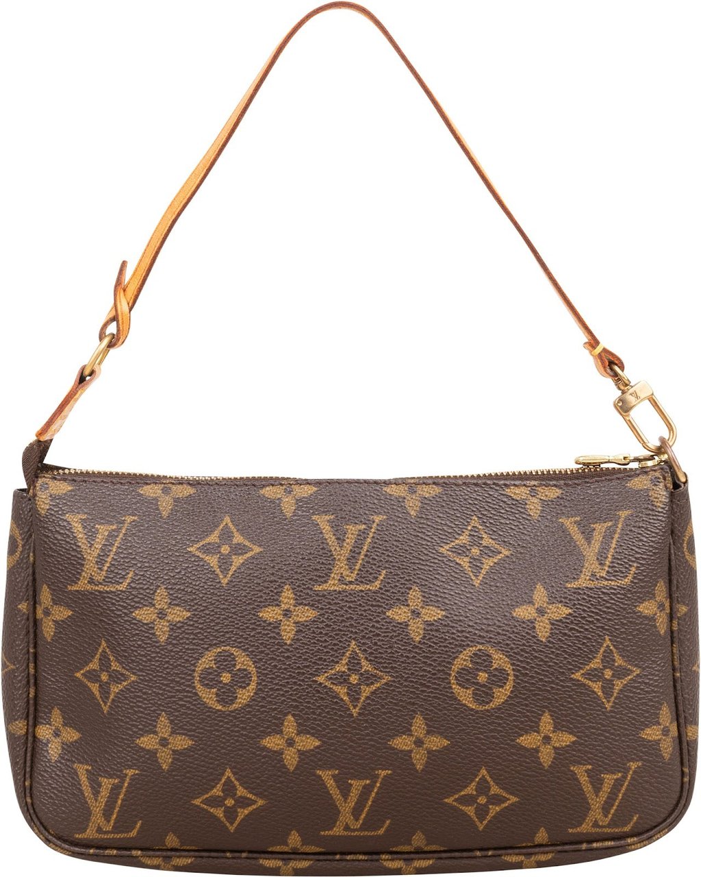 Louis Vuitton Monogram Canvas Pochette Accessoires Handbag Bruin