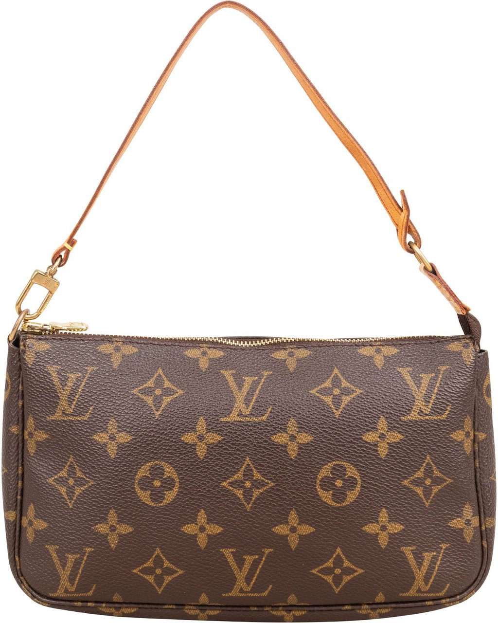 Louis Vuitton Monogram Canvas Pochette Accessoires Handbag Bruin