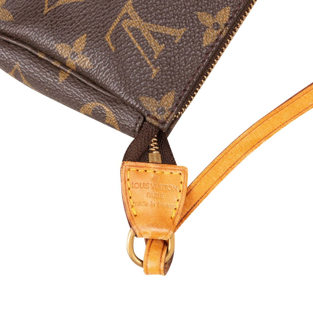 Louis Vuitton Monogram Canvas Pochette Accessoires Handbag Bruin