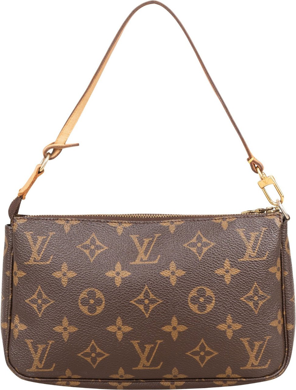 Louis Vuitton Monogram Canvas Pochette Accessoires Handbag Bruin