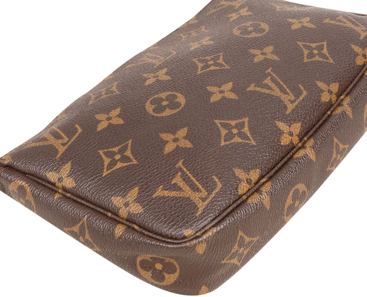 Louis Vuitton Monogram Canvas Pochette Accessoires Handbag Bruin