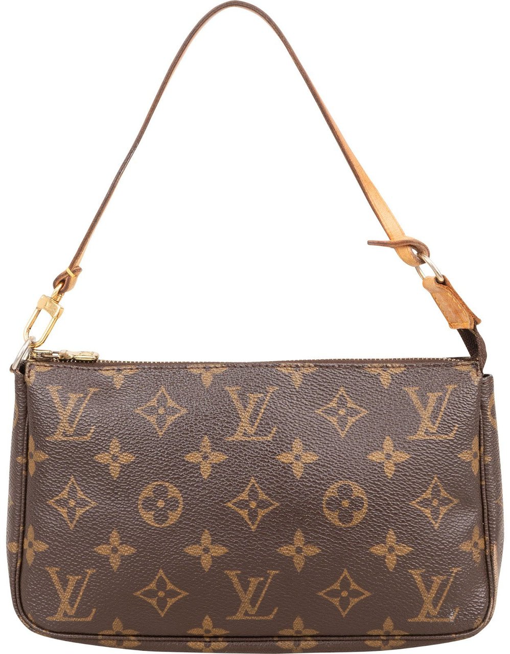 Louis Vuitton Monogram Canvas Pochette Accessoires Handbag Bruin