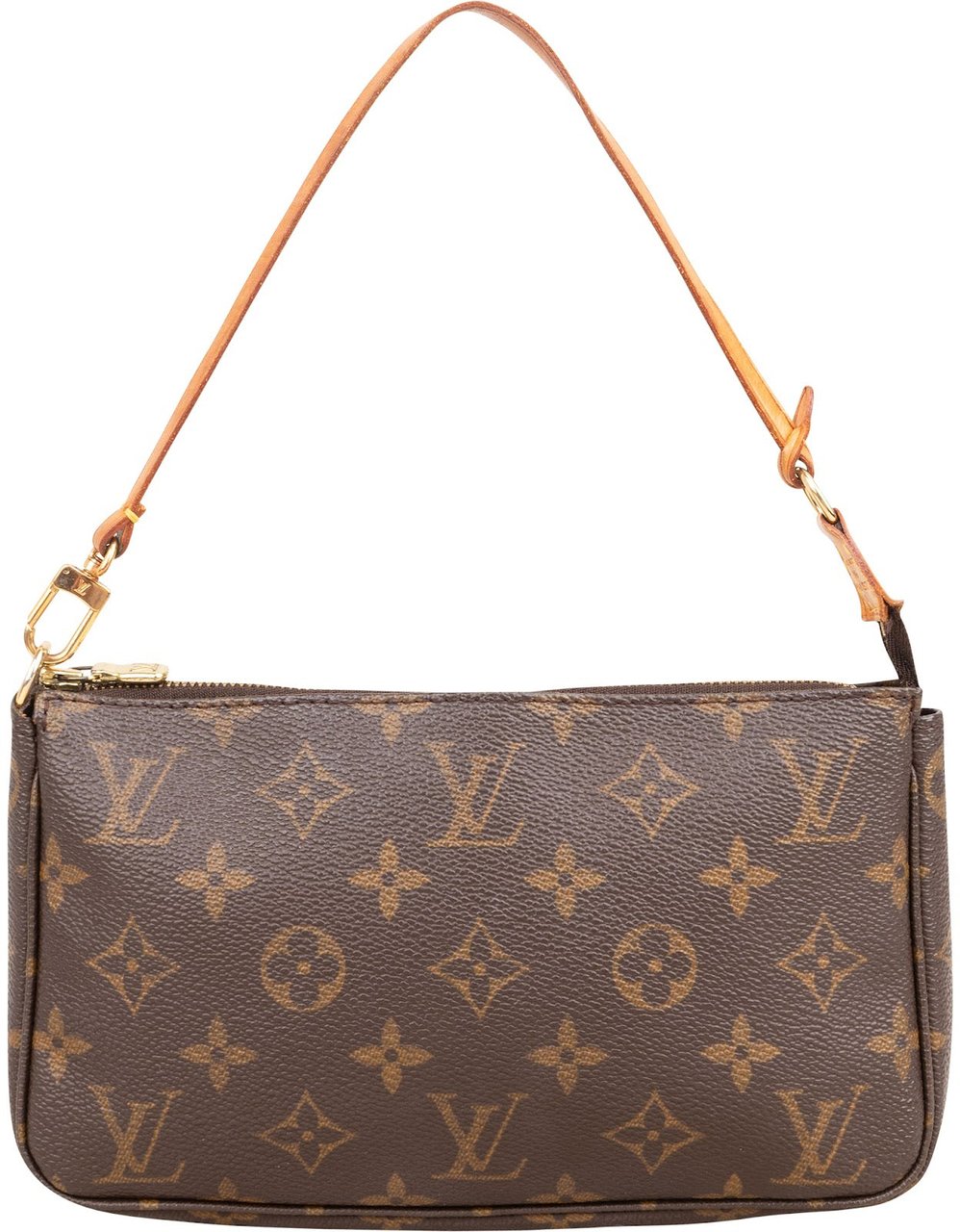 Louis Vuitton Monogram Canvas Pochette Accessoires Handbag Bruin