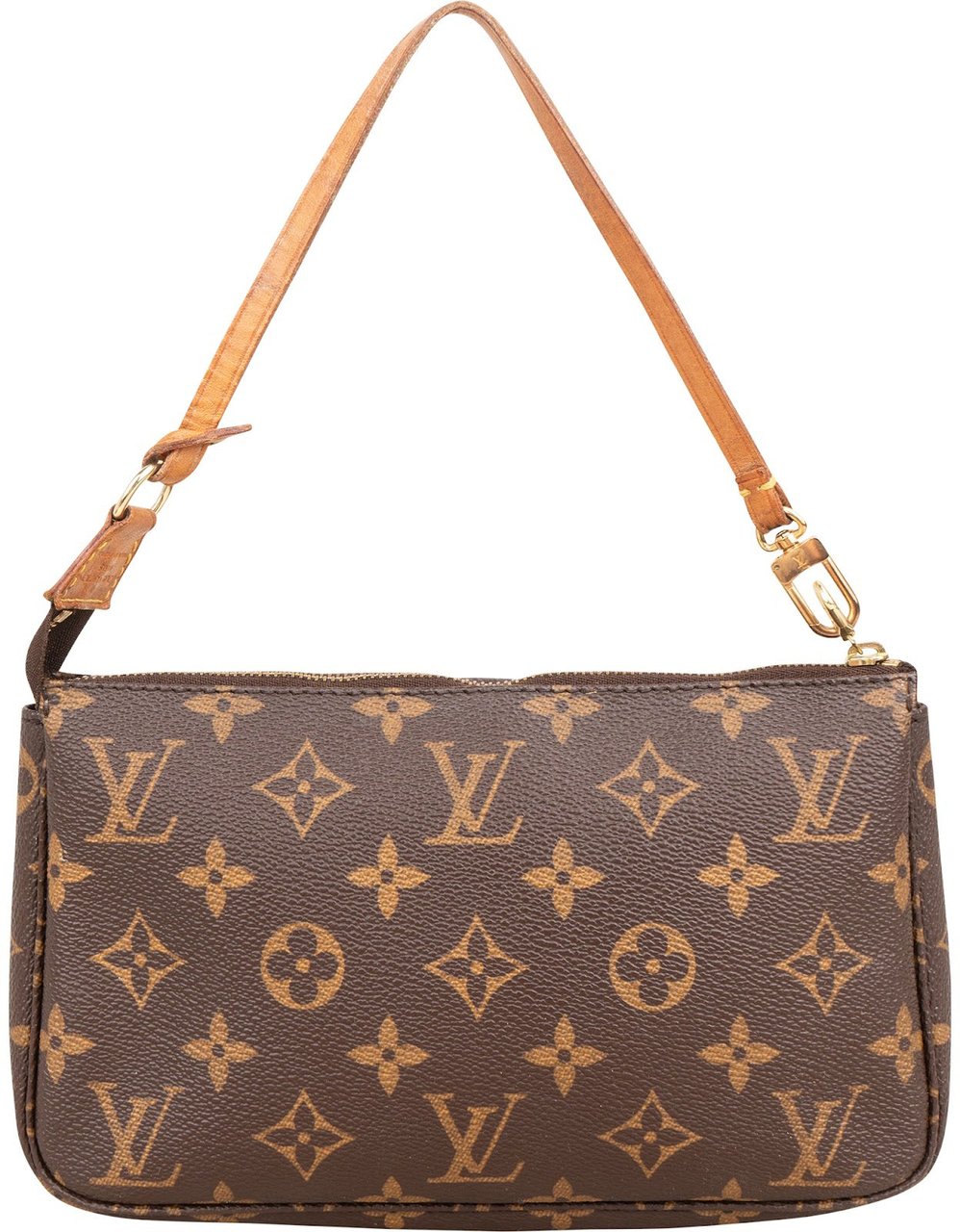 Louis Vuitton Monogram Canvas Pochette Accessoires Handbag Bruin