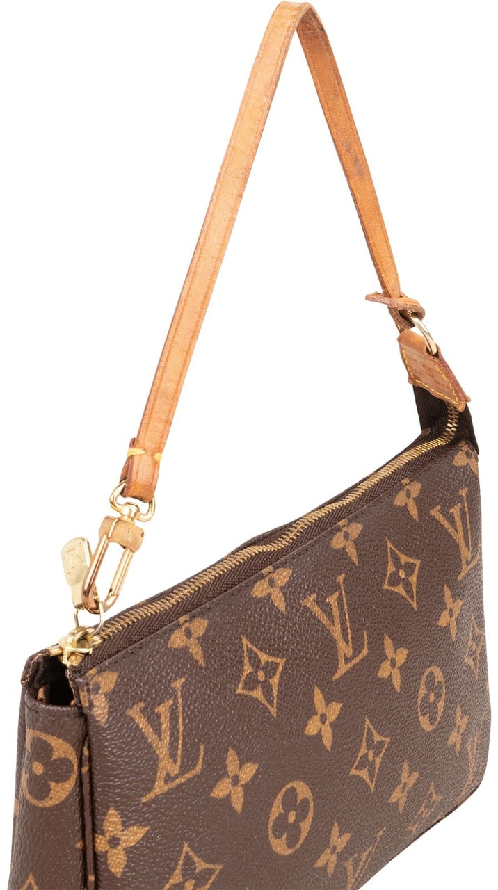 Louis Vuitton Monogram Canvas Pochette Accessoires Handbag Bruin