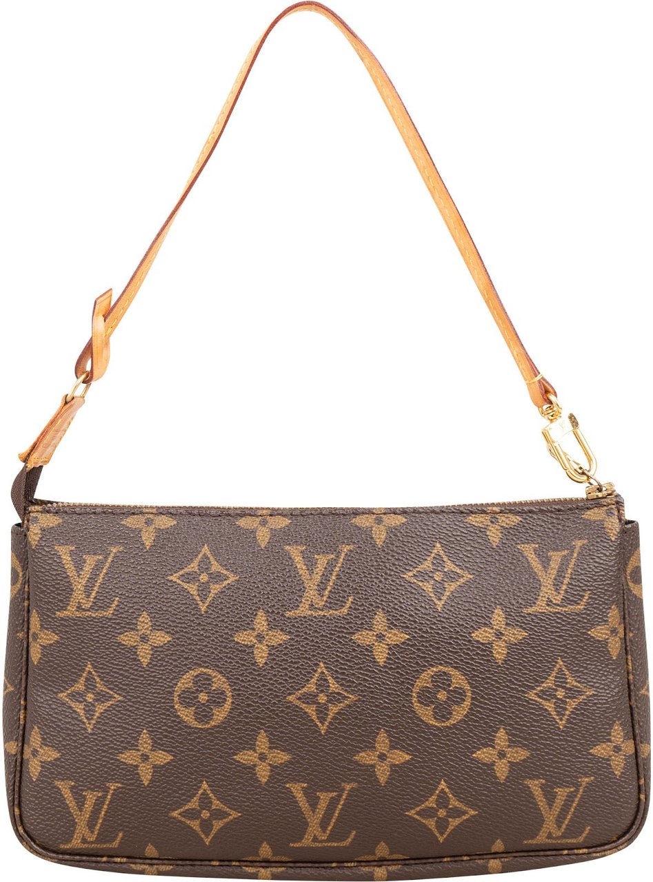 Louis Vuitton Monogram Canvas Pochette Accessoires Handbag Bruin