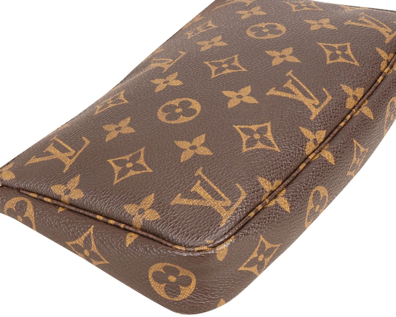 Louis Vuitton Monogram Canvas Pochette Accessoires Handbag Bruin