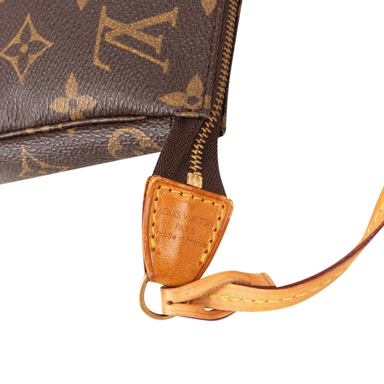 Louis Vuitton Monogram Canvas Pochette Accessoires Handbag Bruin
